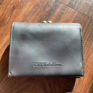 Vintage Esprit Leather Trifold Wallet